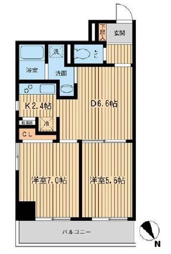 メゾン・デュ・オーラ 山下町 801 間取り図