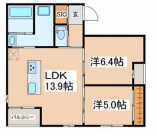 BELLA VISTA SHINJUKU (ベッラヴィスタ新宿) 302 間取り図