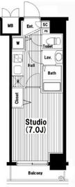 グランド・ガーラ新横浜South 6階 間取り図