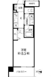 クレイン横浜台町 3階 間取り図