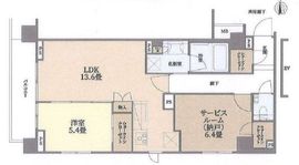 ピアース自由が丘レジデンス 2階 間取り図