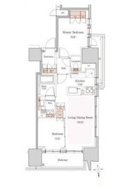 クラッシィスイート・ジオ東麻布 4階 間取り図