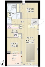 ガーデニエール砧ウエスト 153 間取り図