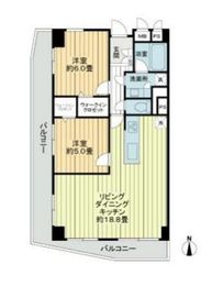 ヴェラハイツ恵比寿東 2階 間取り図