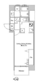 フルールＭ 3階 間取り図