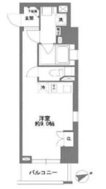 コスモグラシア清澄白河 705 間取り図