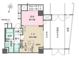 ザ・パークハウス広尾 1階 間取り図