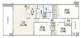 ドレッセ美しの森セントヴェール 5階 間取り図