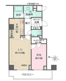 ザ・パークハウス広尾 3階 間取り図