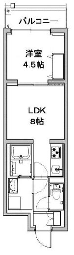 AQUAレジデンス三軒茶屋 403 間取り図