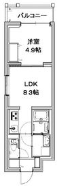 AQUAレジデンス三軒茶屋 405 間取り図