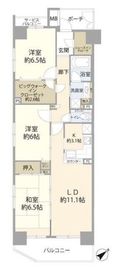 クレストフォルム新横浜サウススクエア 7階 間取り図