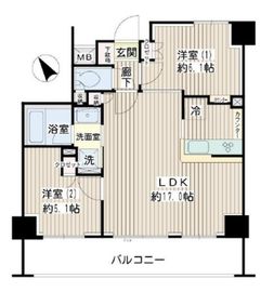 ナイスアーバン藤沢 2階 間取り図