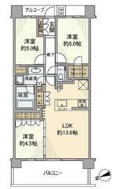 ヴィークステージ南馬込桜並木通り 4階 間取り図