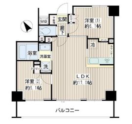 ナイスアーバン藤沢鵠沼 2階 間取り図