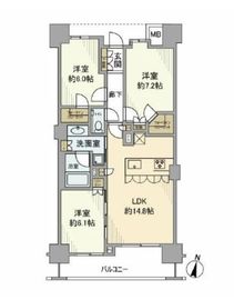 アトラス品川中延 1階 間取り図