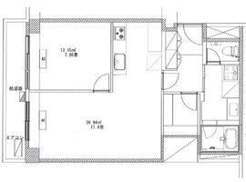 麻布東町マンション 9階 間取り図