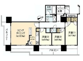 プラウドタワー東雲キャナルコート 10階 間取り図