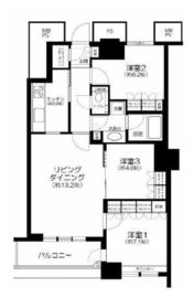 ザ・東京タワーズ シータワー 45階 間取り図