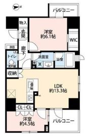 グローリオ錦糸町 8階 間取り図