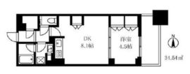 シティタワー銀座東 7階 間取り図