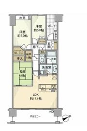 プラウド藤沢イースト 412 間取り図