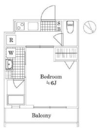ラフィスタ元町Ⅰ 203 間取り図