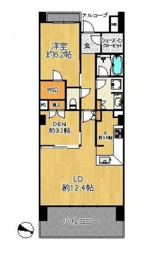 ドレッセWISEたまプラーザ 8階 間取り図
