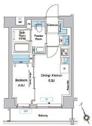プレディアコート妙蓮寺 306 間取り図