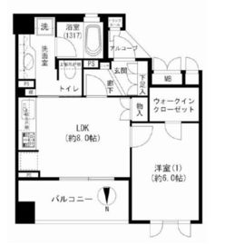 ウェリスリビオ新御徒町 2階 間取り図