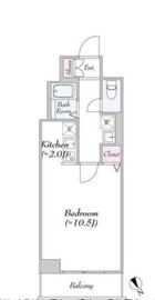 ヴァンテ・アン神楽坂 603 間取り図