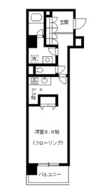 カナーリス月島 601 間取り図