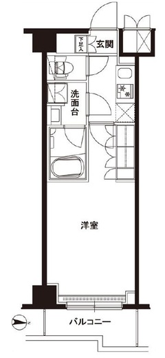 ルーブル武蔵新城六番館 4階 間取り図