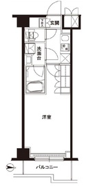 ルーブル武蔵新城六番館 4階 間取り図