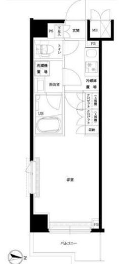 ルーブル武蔵新城六番館 7階 間取り図