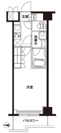 ルーブル武蔵新城六番館 4階 間取り図
