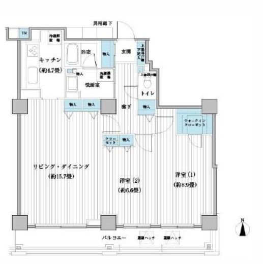 ベルタワー 2904 間取り図