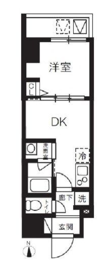 (仮称)台東区竜泉1丁目マンション 4階 間取り図