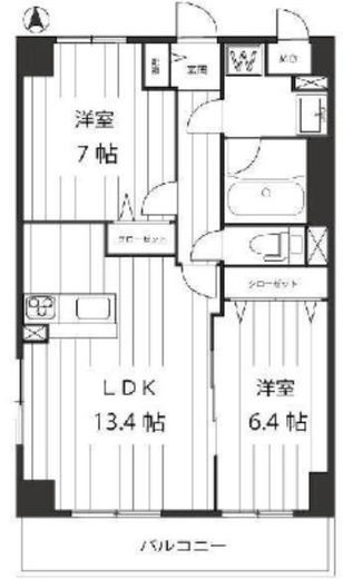 エスカリエ武蔵小杉 3階 間取り図