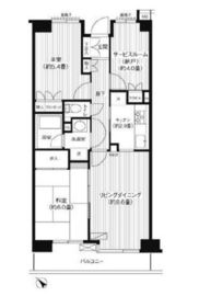 ステラメゾン武蔵小山 3階 間取り図