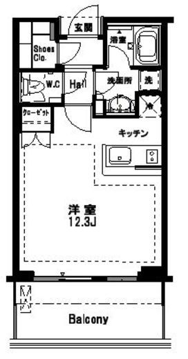 パークコート浜離宮ザ・タワー 8階 間取り図