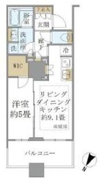 ブリリア有明スカイタワー 9階 間取り図