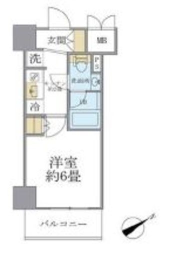 レスピール川崎 503 間取り図