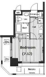 グランド・ガーラ横浜伊勢佐木町 8階 間取り図