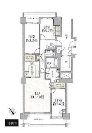 東京サーハウスセンターポート 10階 間取り図