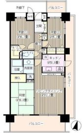 リバーパーク汐入はなみずき通り北七番館 6階 間取り図
