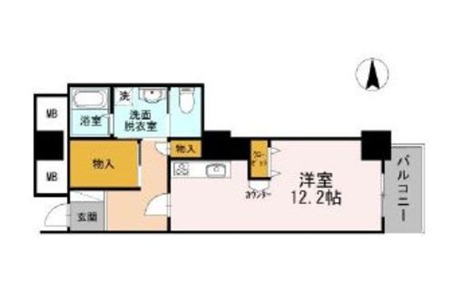 品川シーサイドビュータワー2 2107 間取り図