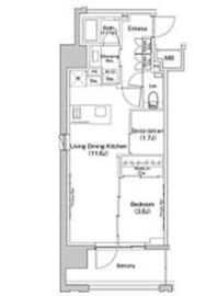 ザ・パークハビオ上北沢 402 間取り図