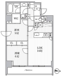 シーズンフラッツ両国EAST 602 間取り図