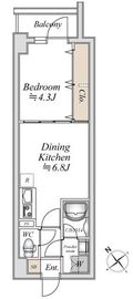 リアナアートパーク西葛西 311 間取り図